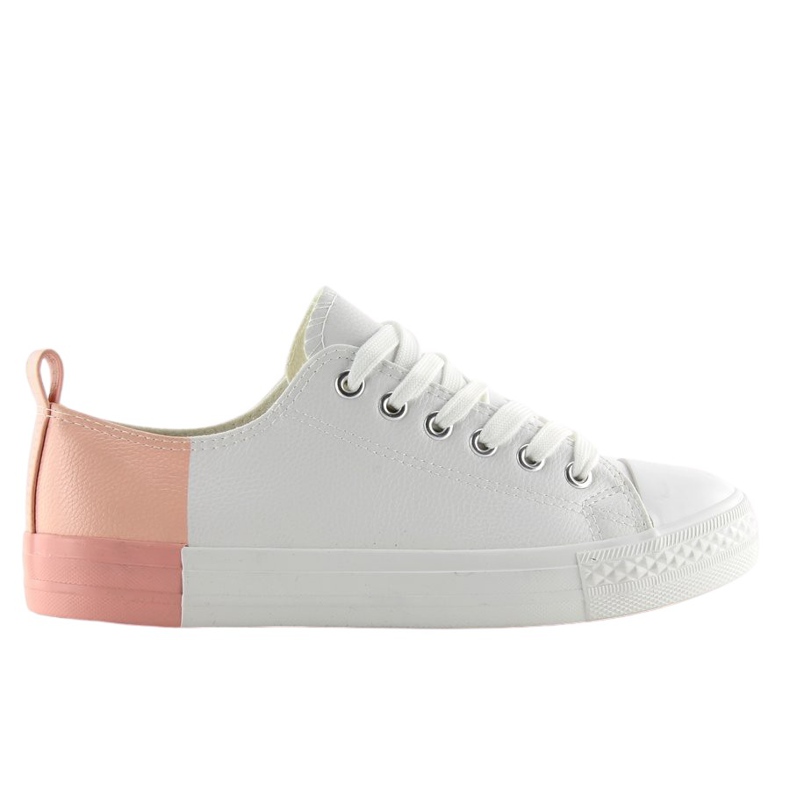 Tvåfärgade vita sneakers BK378 Vit / Bare Rosa