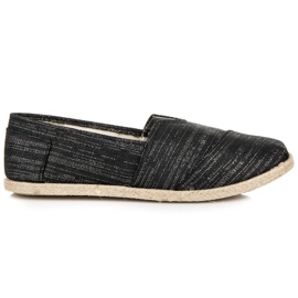 Slip-on espadrillor svart