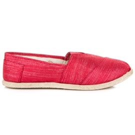 Slip-on espadrillor röd