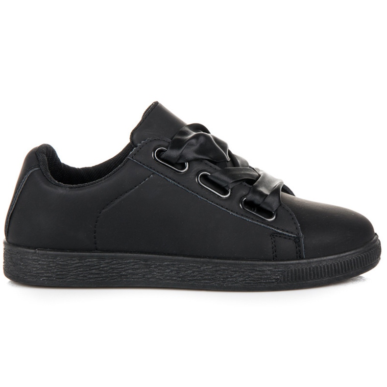 Snygga sneakers med ett band svart