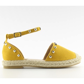 Gula 99-26 gula espadrillor med dubbar