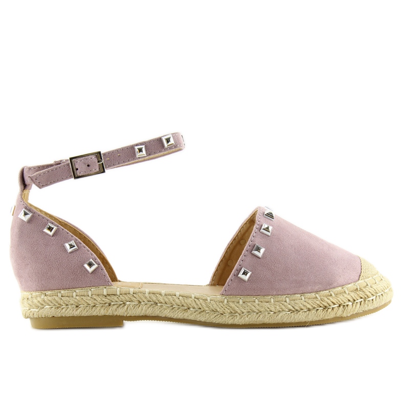 Espadrillos med lila 99-26 lila dubbar violett