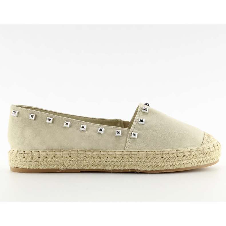 Beige espadrillor för kvinnor 99-17 beige