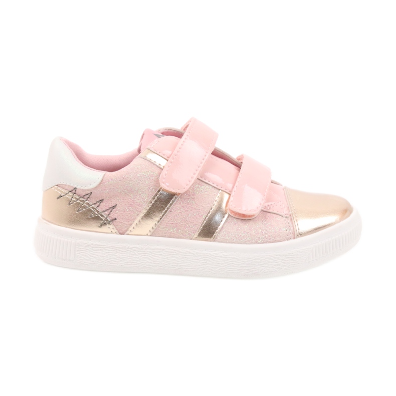 American Club Sneakers, sportskor amerikanska 16699 rosa gul