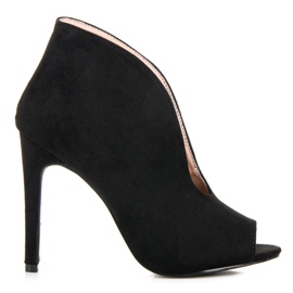 Vårkängor i mocka svart