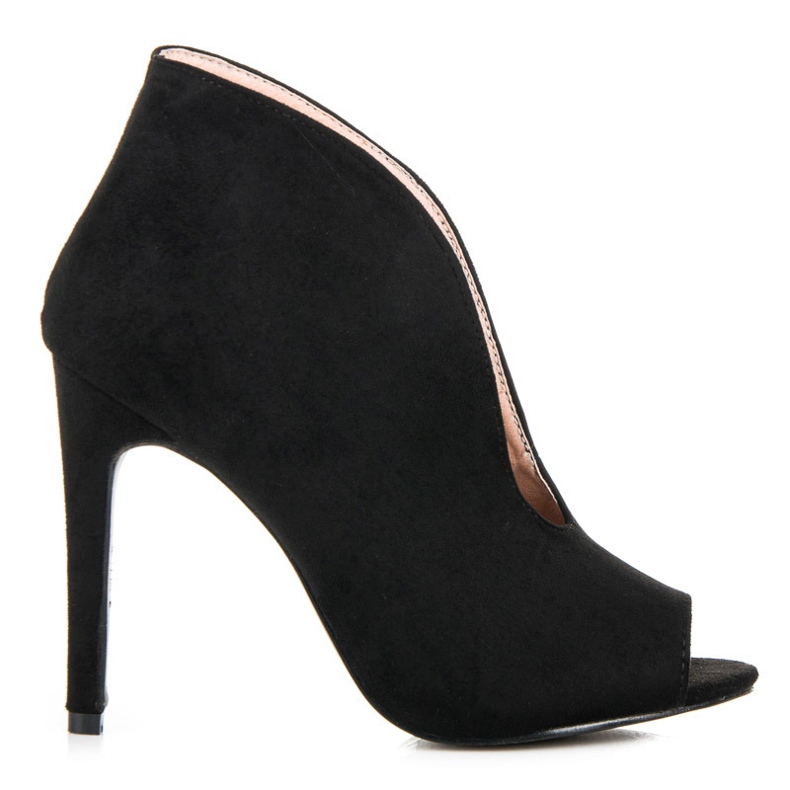 Vårkängor i mocka svart