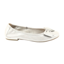 Caprice ballerinas skor 22111 silver grå