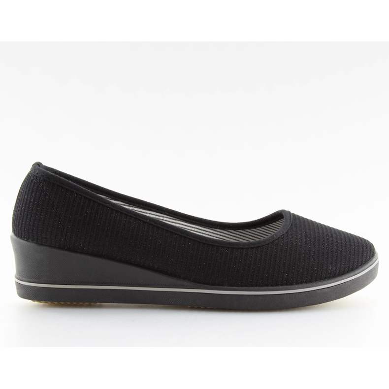 Svarta c21v svarta wedge ballerinas