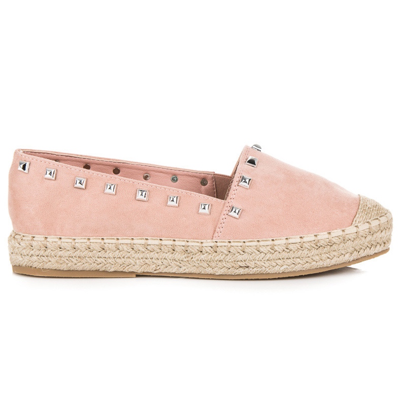 Nio Nio Rosa Espadrilles Med Dubbar