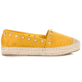 Nio Nio Gula Espadrillos Med Dubbar