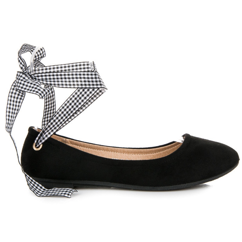 Ch. Creation Ballerinor i mocka med band svart