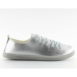 Silver damsneakers NB203p silver grå