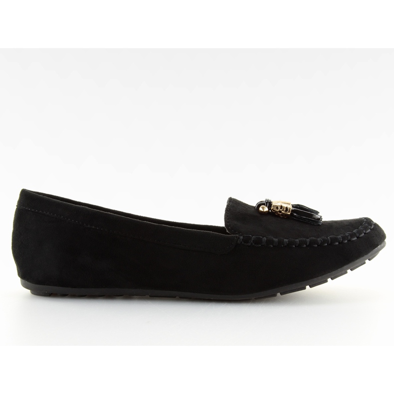 Kvinnors svarta loafers FJ-003 svart