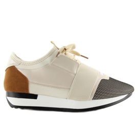 Sportskor Beige 16-515 Beige mångfärgad brun