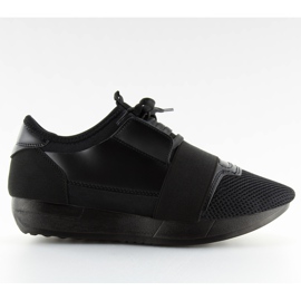 Svart 16-515 Allblack sportskor