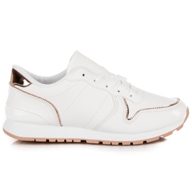 Knytna vita sneakers