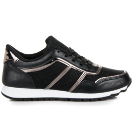 Svarta sneakers med glitter