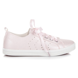 Mckeylor Rosa sneakers bundet med ett band