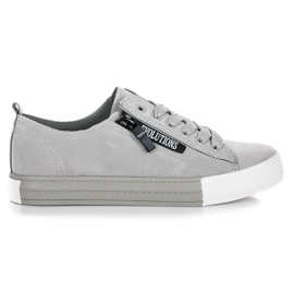 Sneakers på plattformen grå