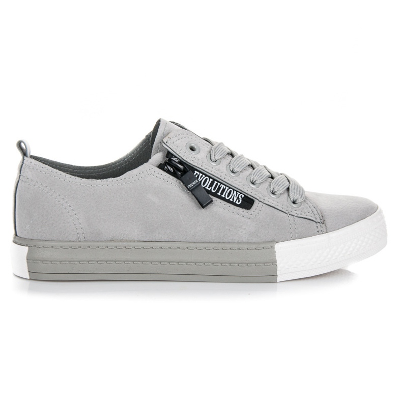 Sneakers på plattformen grå