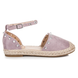 Nio Nio Platta espadrillesandaler purpur
