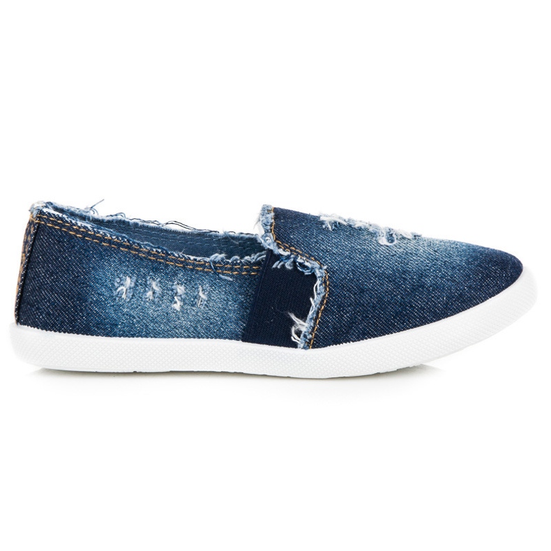 Bella Paris Jeans Slip On Sneakers blå