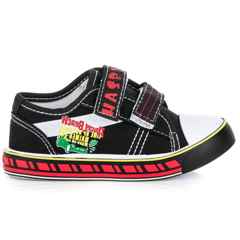 Hasby Sneakers med kardborre för pojkar svart