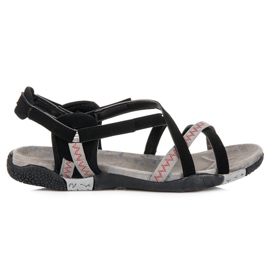 Hasby Sportsandaler med kardborreband svart