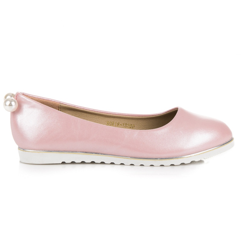 Vinceza Pearl ballerinas rosa