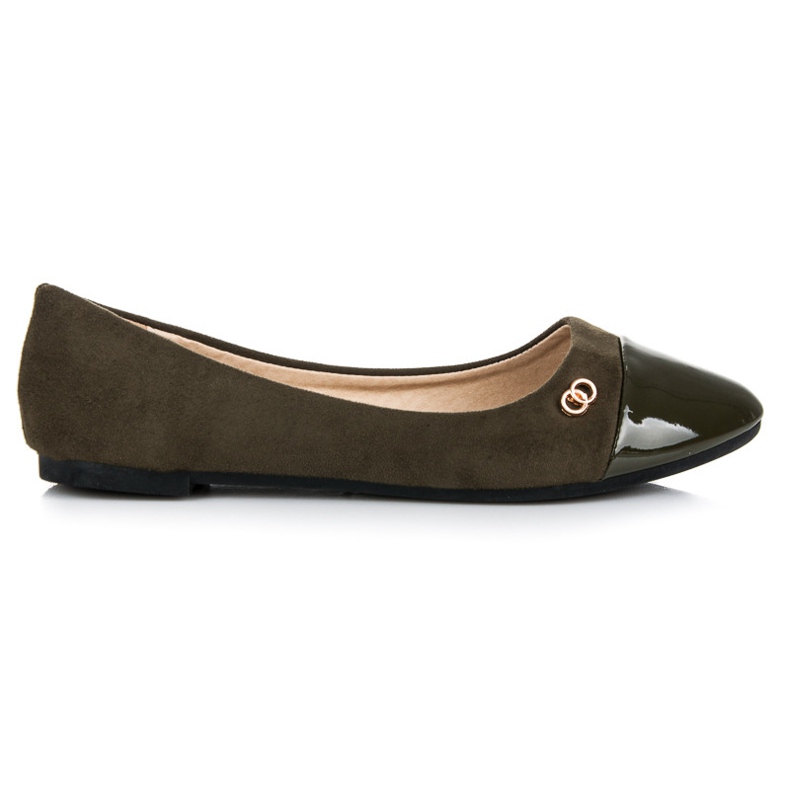 Seastar Ballerinor med lackad tå grön