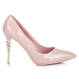 Seastar Stiletter med dekorativ klack rosa