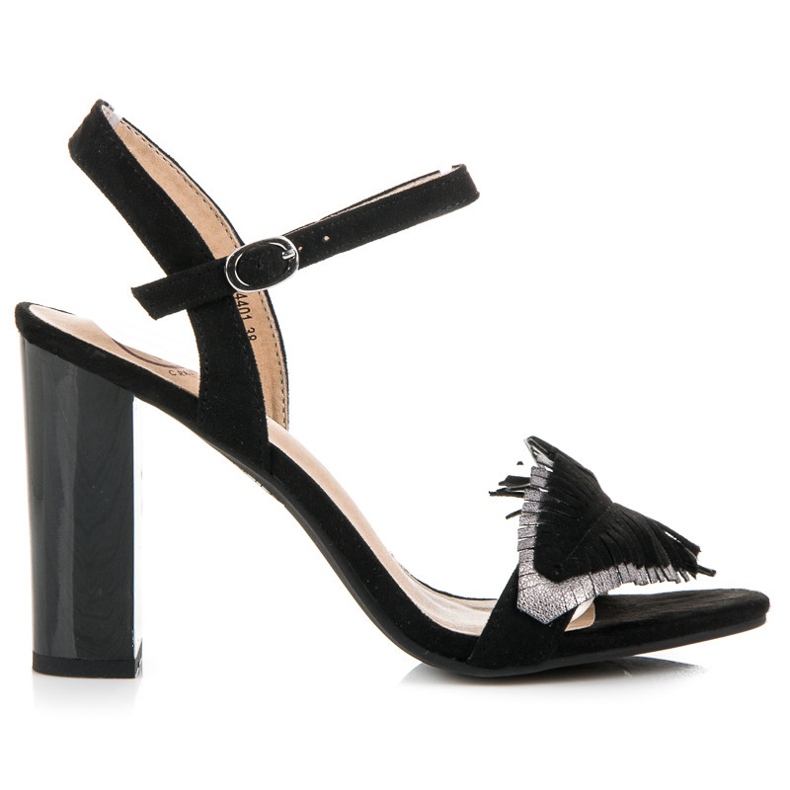 Kylie Boho sandaler på en bar svart