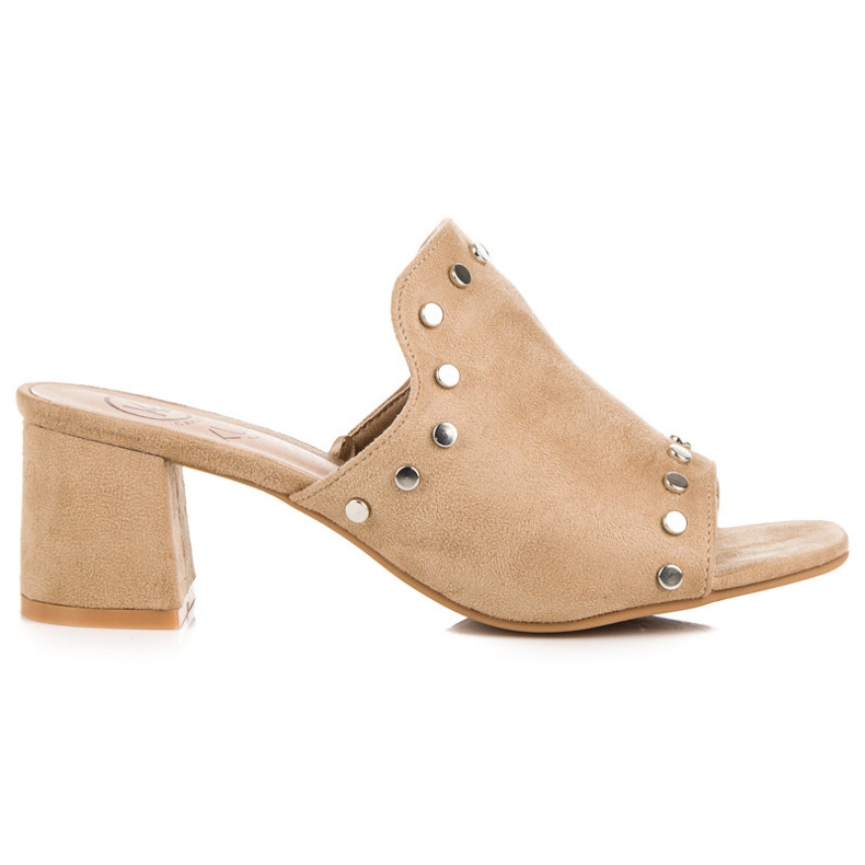 Kylie Mockatofflor på stolpen brun