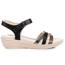 Kylie Sandaler med kardborreband svart