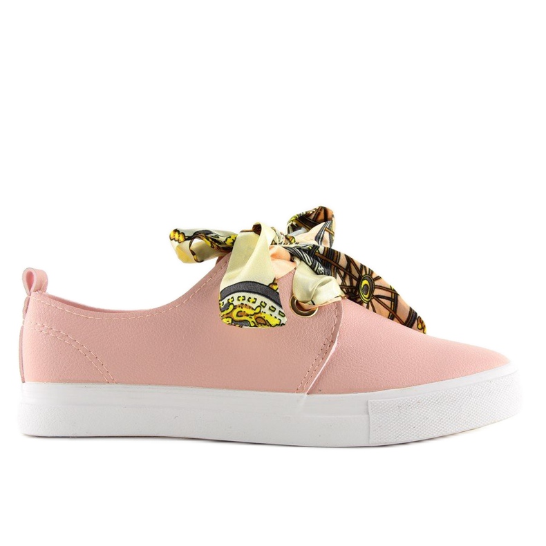 Sneakers spetsade med ett rosa band XL09P Rosa