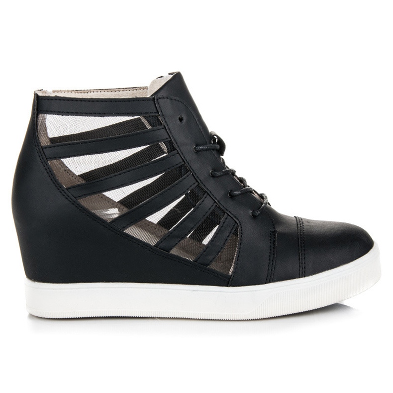 Kylie Svarta wedge sneakers