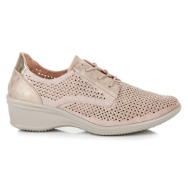 Kylie Bekväma skor med snörning brun