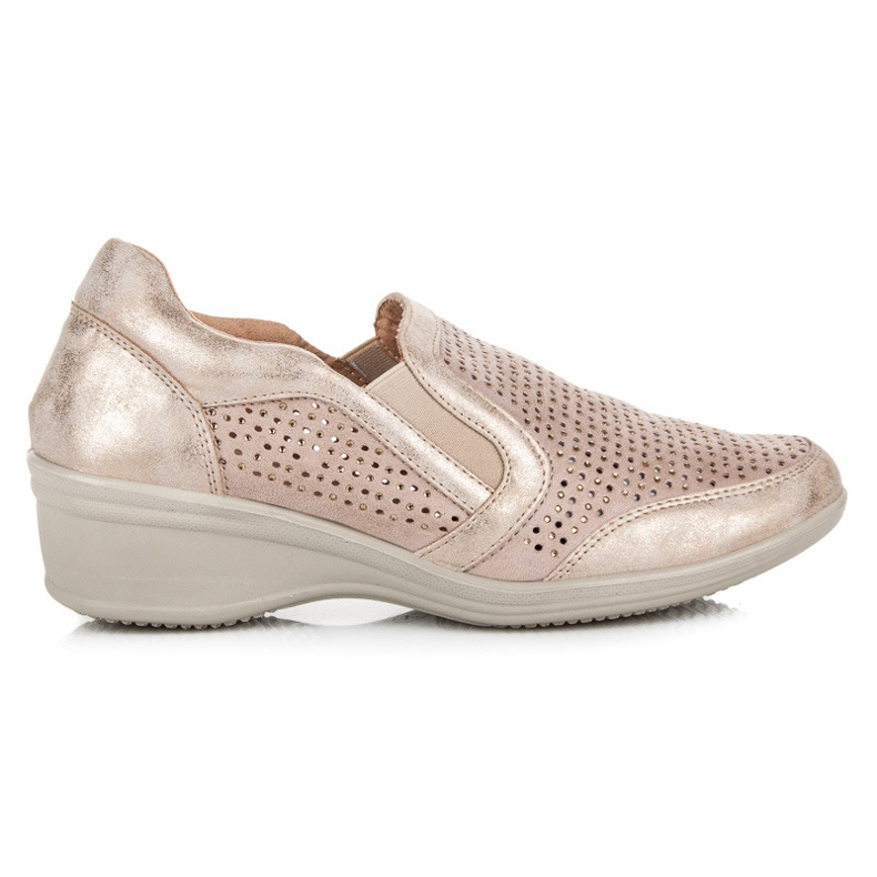 Kylie Genombrutna Slip-On skor brun