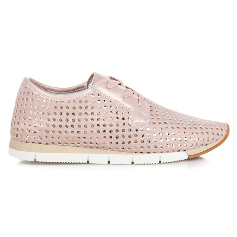 Kylie Fashionabla bundna sneakers rosa