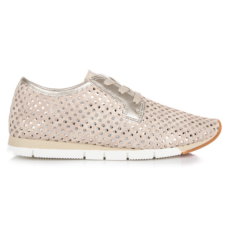 Kylie Fashionabla bundna sneakers gul brun