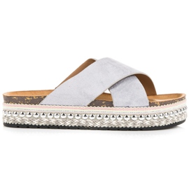 Seastar Mockatofflor på plattformen grå