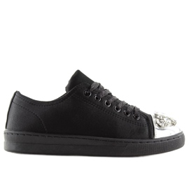 Svarta sneakers med stenar V-5502 Svart