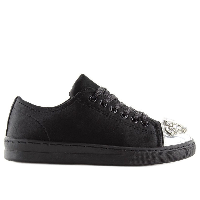 Svarta sneakers med stenar V-5502 Svart