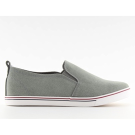 Grå XL07P D.GRAY slipony sneakers