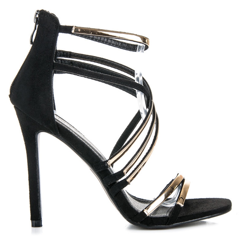 Vinceza Svarta sandaler med hög klack