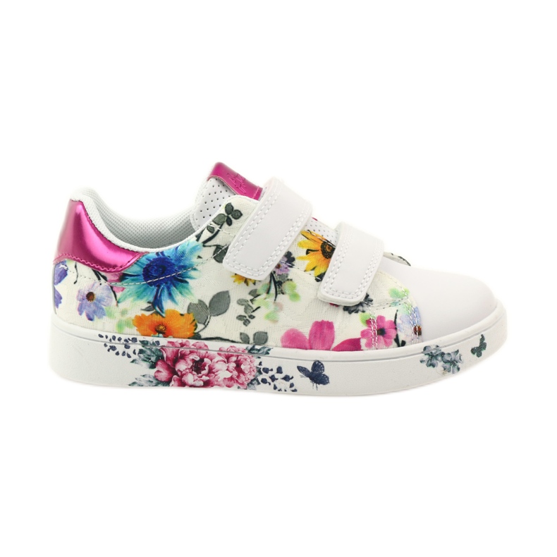 American Club Amerikanska sneakers med innersula i läder mångfärgad vit