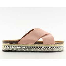 Rosa Rosa tofflor för kvinnor CK15P rosa