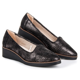 Vinceza Openwork Lords svart