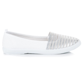 Mckeylor Vita och Silver Slip On Sneakers