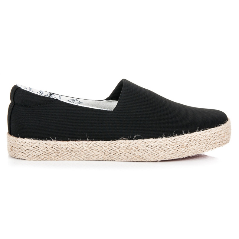 Kylie Svart Espadrilles